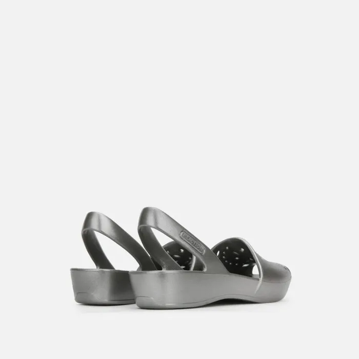 Kenneth Cole Fine Glass Slingback Sandal With Eva Pewter Women Sandals