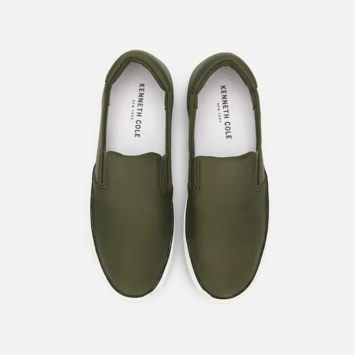 Kenneth Cole Kam Stripe Slip On Witt Olive Women Sneakers