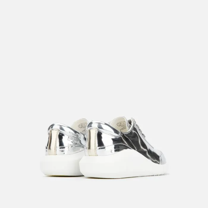 Kenneth Cole Mello Silver Platform Sneaker Silver Women Sneakers