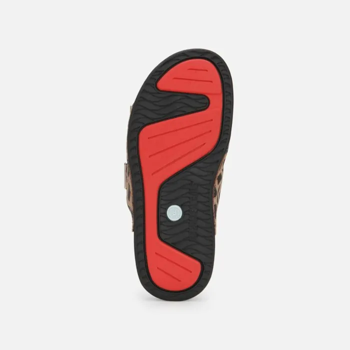 Kenneth Cole Nova Animal TwoBand Slide Sandal Naturalblack Women Sandals