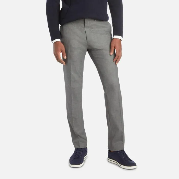 Kenneth Cole Premium Stretch Twill Slim Fit Flex Waistband Flat Front Dress Pant Medium Grey Men Bottoms Kenneth Cole Premium Stretch Twill Slim Fit Flex Waistband Flat Front Dress Pant Medium Grey Men Bottoms