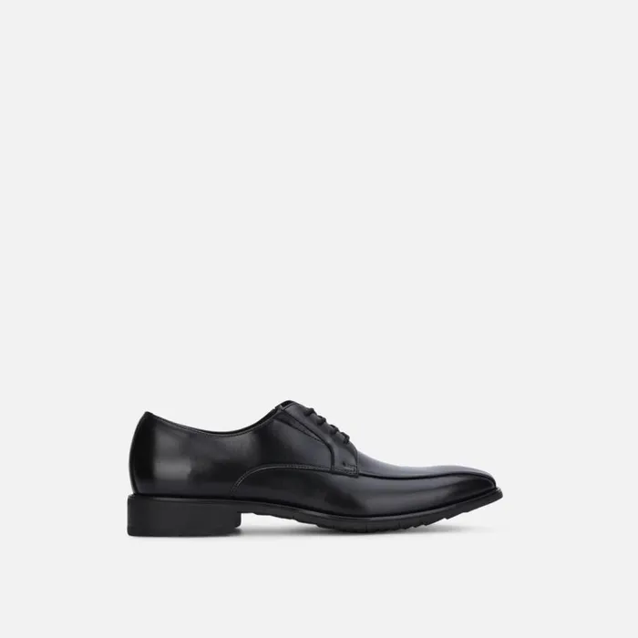 Kenneth Cole Relay Flex Leather Lace Up Black Men Oxfords