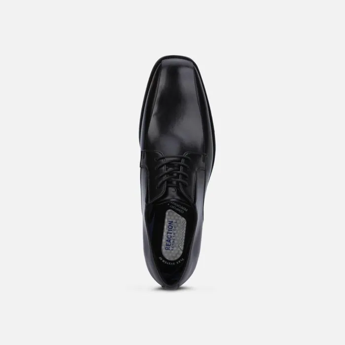 Kenneth Cole Relay Flex Leather Lace Up Black Men Oxfords
