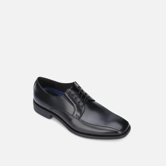 Kenneth Cole Relay Flex Leather Lace Up Black Men Oxfords