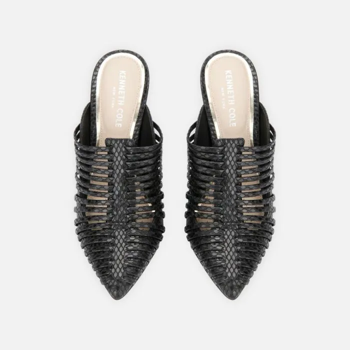 Kenneth Cole Riley 110 Fisher Mule Black Women Heels