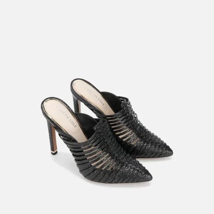 Kenneth Cole Riley 110 Fisher Mule Black Women Heels
