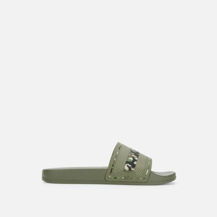 Kenneth Cole Screen Slide Sandal Olive Camo Men Sandals