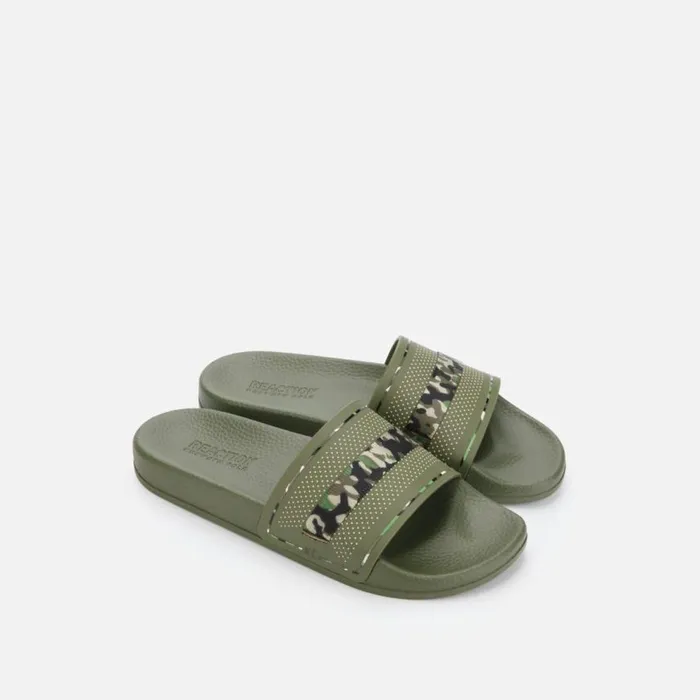 Kenneth Cole Screen Slide Sandal Olive Camo Men Sandals