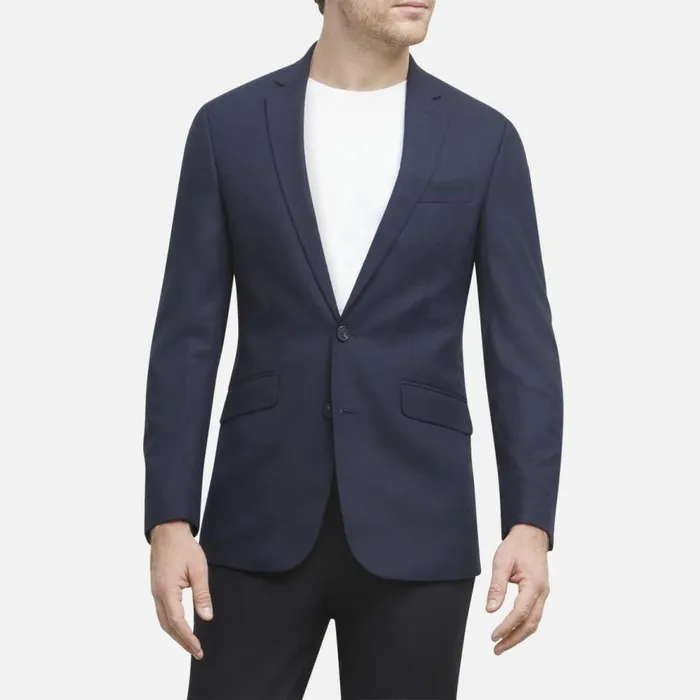 Kenneth Cole Slim Fit Stretch Suit Jacket Blue Men Suiting