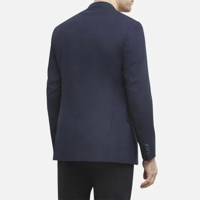 Kenneth Cole Slim Fit Stretch Suit Jacket Blue Men Suiting