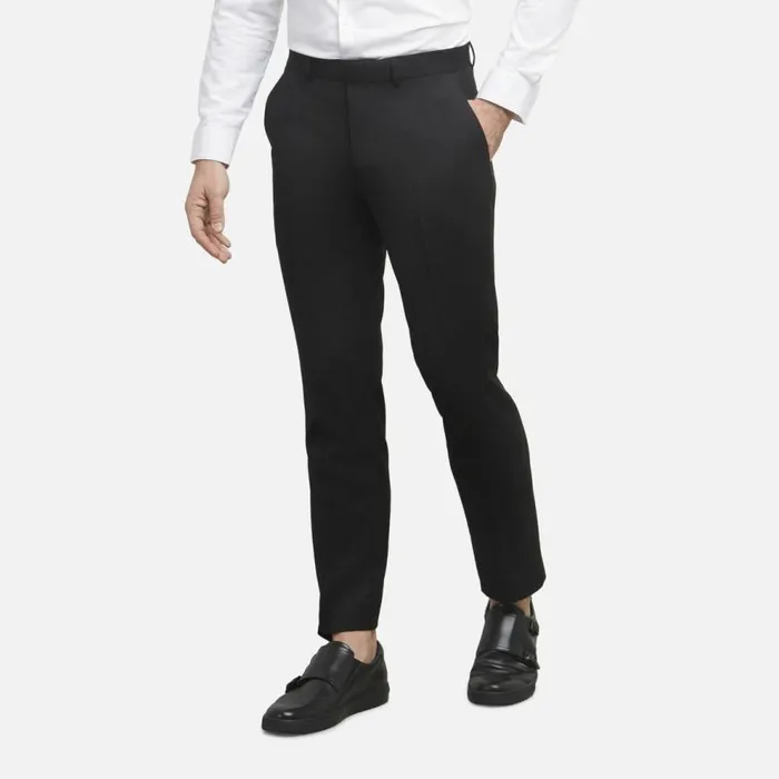 Kenneth Cole Slim Fit Suit Trousers Black Black Men Bottoms