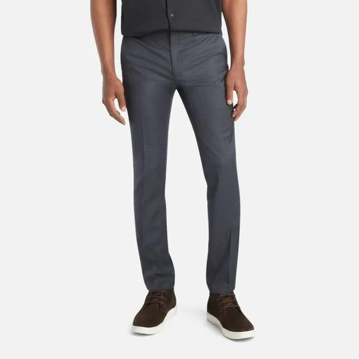 Kenneth Cole Stretch Micro Houndstooth Slim Fit Flex Waistband Flat Front Dress Pant Dark Blue Men Bottoms Kenneth Cole Stretch Micro Houndstooth Slim Fit Flex Waistband Flat Front Dress Pant Dark Blue Men Bottoms