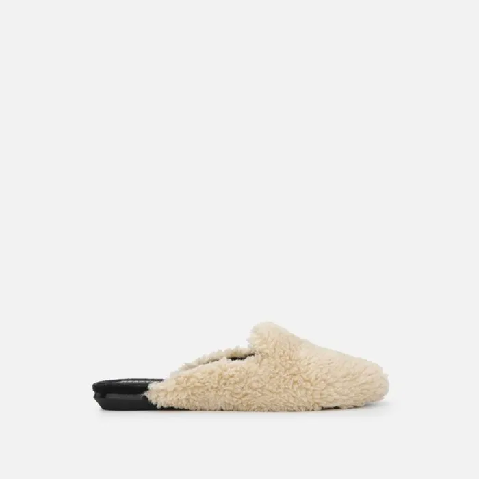 Kenneth Cole Viv Cozy Slide Slipper Natural Women Flats