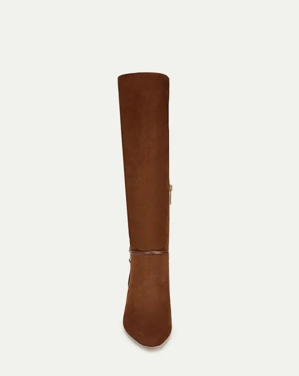 Kenzie MidHeel Tall Boot WideCalf Cedar Women Veronica Beard Shoes Kenzie MidHeel Tall Boot WideCalf Cedar Women Veronica Beard Shoes