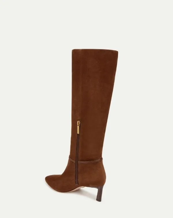 Kenzie MidHeel Tall Boot WideCalf Cedar Women Veronica Beard Shoes Kenzie MidHeel Tall Boot WideCalf Cedar Women Veronica Beard Shoes