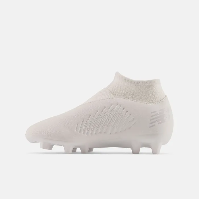 Kids Tekela v4 Magique Junior FG White Cleats New Balance
