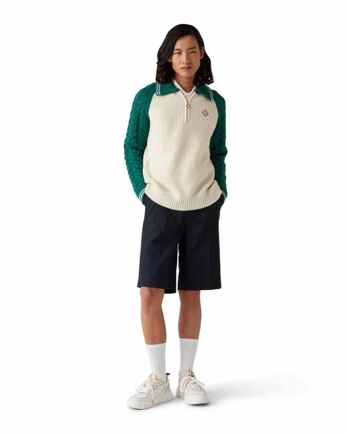 Knitwear Men Casablanca Paris Cashmere Cable Knit Jumper