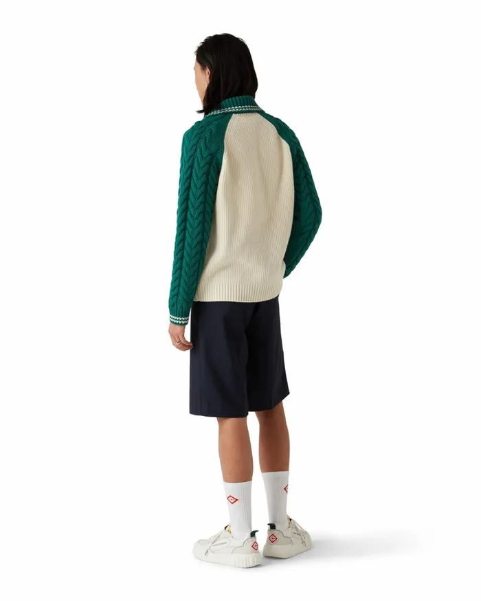 Knitwear Men Casablanca Paris Cashmere Cable Knit Jumper