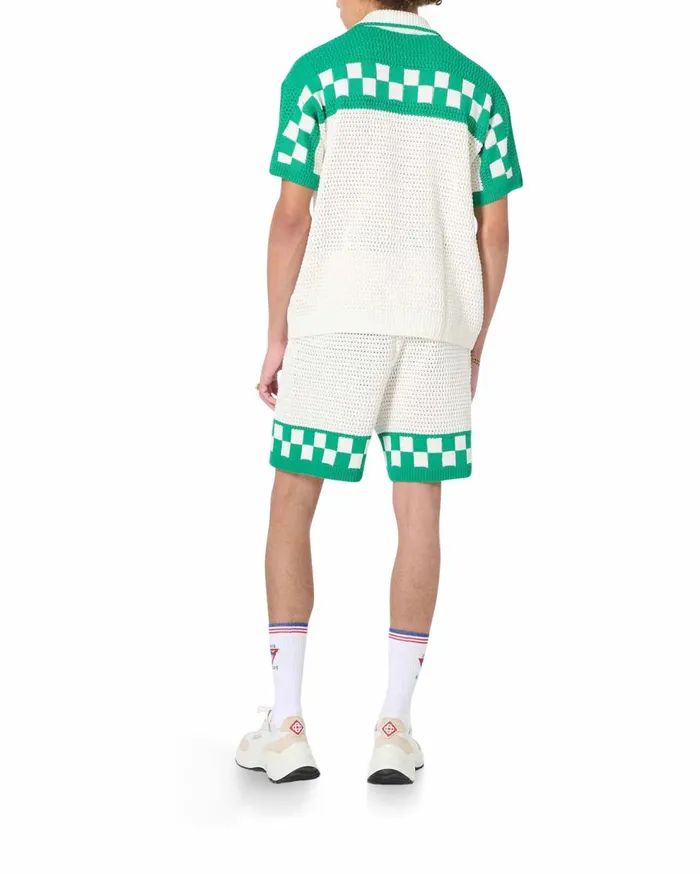 Knitwear Men Casablanca Paris Knitted Crochet Shirt