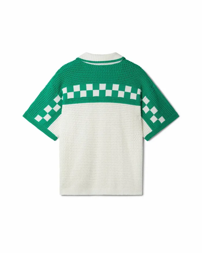 Knitwear Men Casablanca Paris Knitted Crochet Shirt