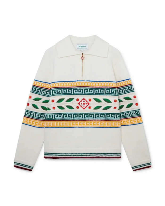 Knitwear Men Casablanca Paris Laurel Olympique Jumper