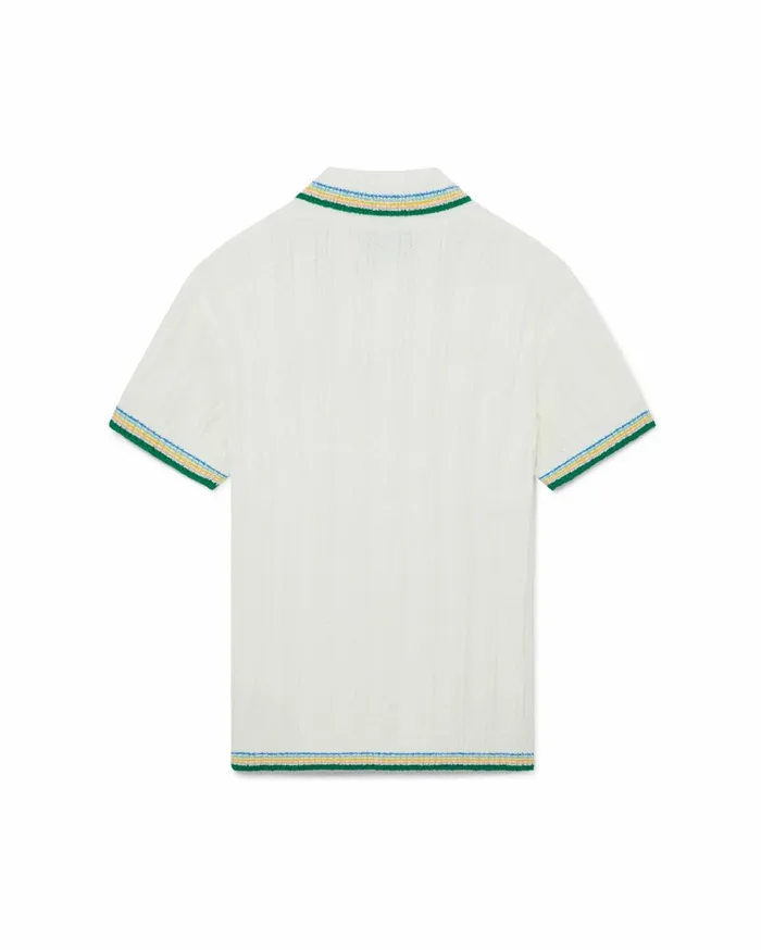 Knitwear Men Casablanca Paris Rib Boucle Polo Shirt