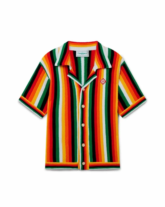 Knitwear Men Casablanca Paris Striped Towelling Shirt