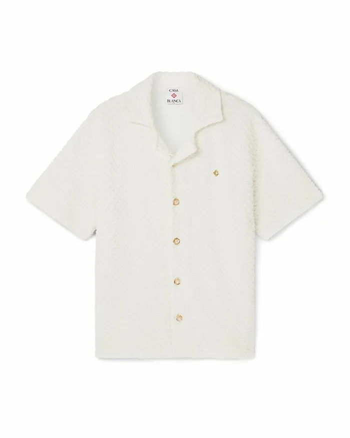 Knitwear Men Casablanca Paris Textured Knitted Shirt