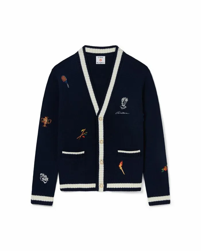 Knitwear MenWomen Casablanca Paris Cashmere Cardigan
