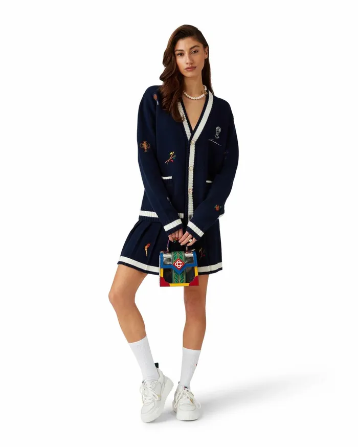Knitwear MenWomen Casablanca Paris Cashmere Cardigan Knitwear MenWomen Casablanca Paris Cashmere Cardigan