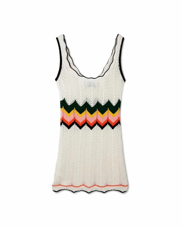 Knitwear Women Casablanca Paris Chevron Lace Dress Knitwear Women Casablanca Paris Chevron Lace Dress