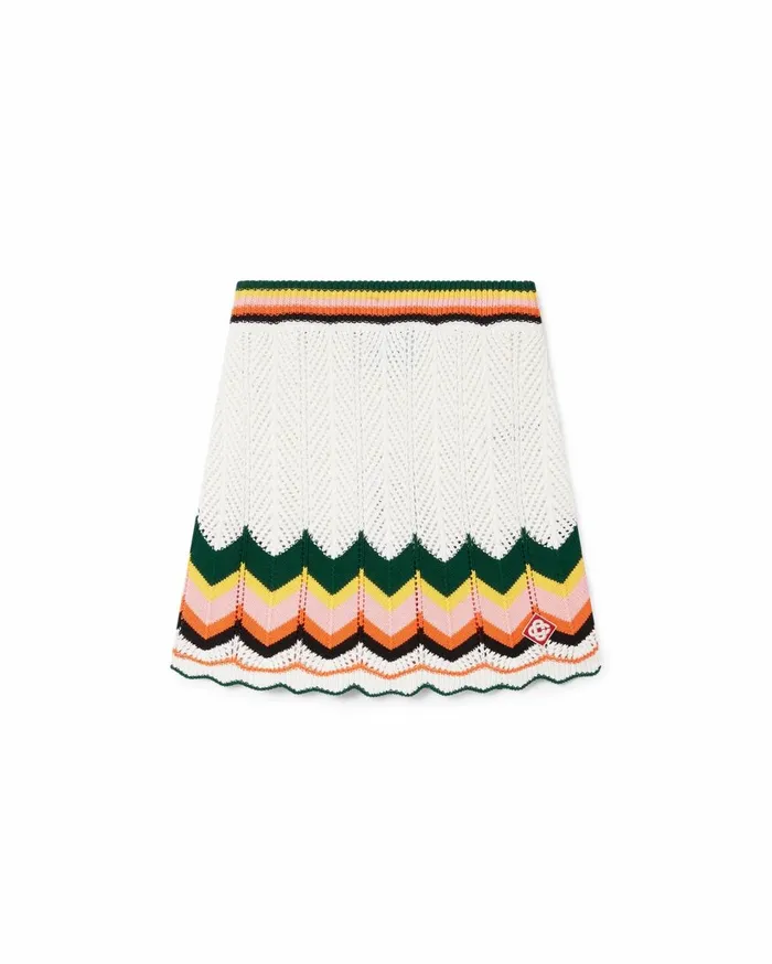 Knitwear Women Casablanca Paris Chevron Lace Skirt