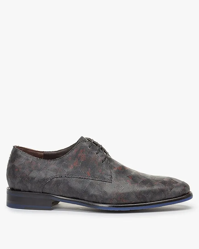 Lace Shoes Men Floris Van Bommel De Netter 1900 Metallicprint