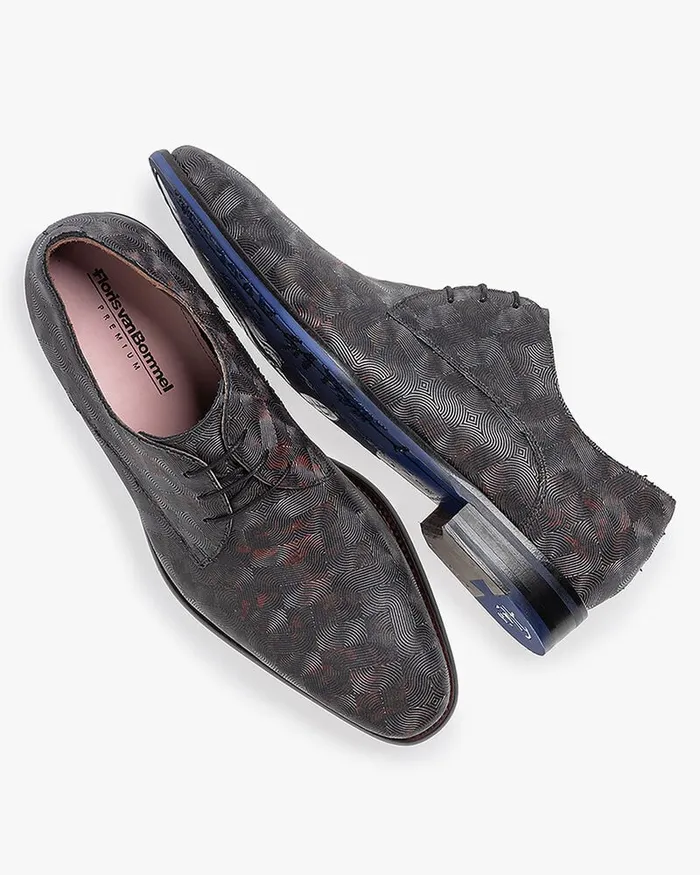 Lace Shoes Men Floris Van Bommel De Netter 1900 Metallicprint