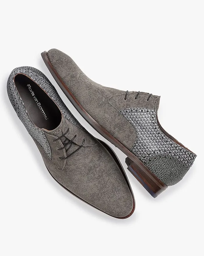 Lace Shoes Men Floris Van Bommel De Stapper 3928 Nubuckleather