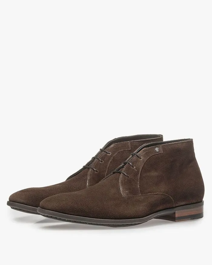 Lace Shoes Men Floris Van Bommel Sella 0301 Suede