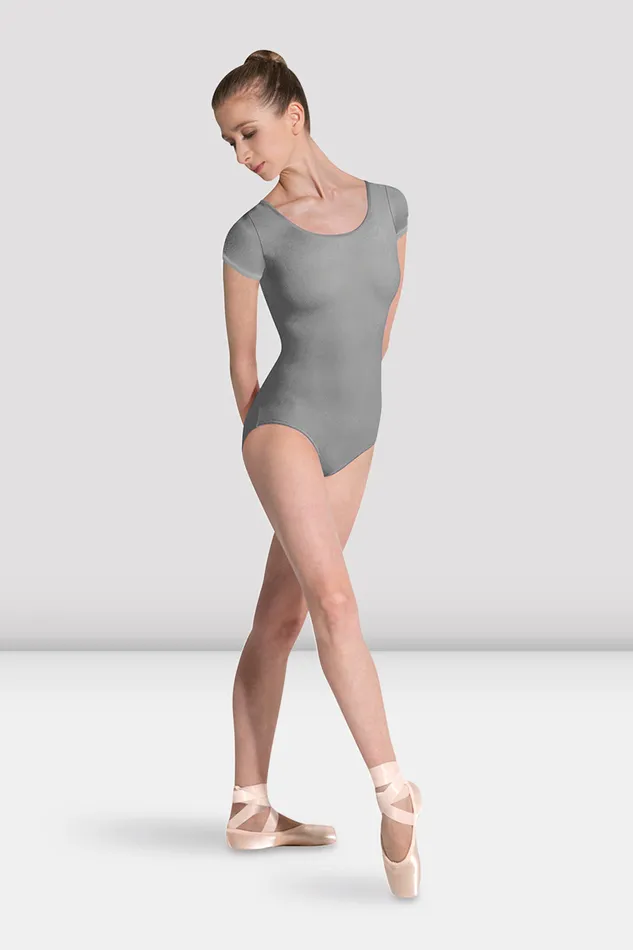 Ladies Betri Cap Sleeve Leotard Grey Adult Leotards Bloch