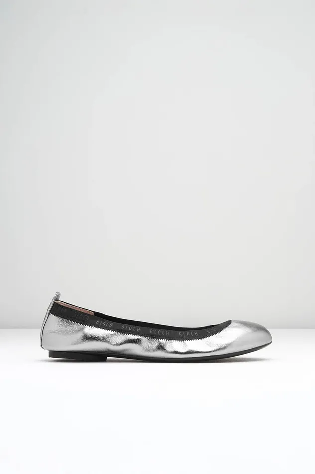 Ladies Carina Ballet Flats Peltro Leather Adult Ballet Flats Bloch