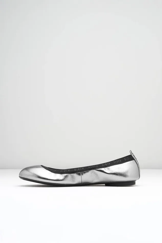 Ladies Carina Ballet Flats Peltro Leather Adult Ballet Flats Bloch