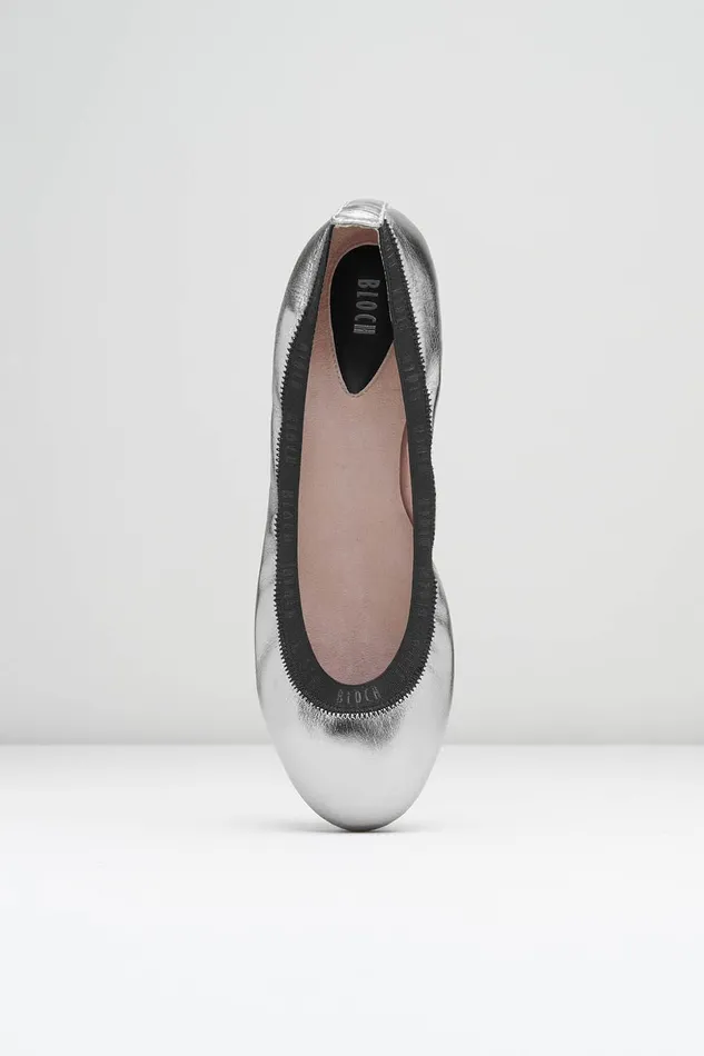 Ladies Carina Ballet Flats Peltro Leather Adult Ballet Flats Bloch
