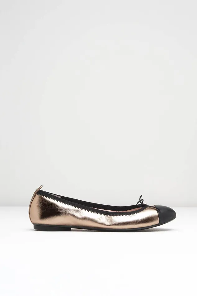Ladies Chara Ballet Flats Rame Leather Adult Ballet Flats Bloch