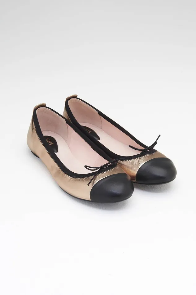 Ladies Chara Ballet Flats Rame Leather Adult Ballet Flats Bloch