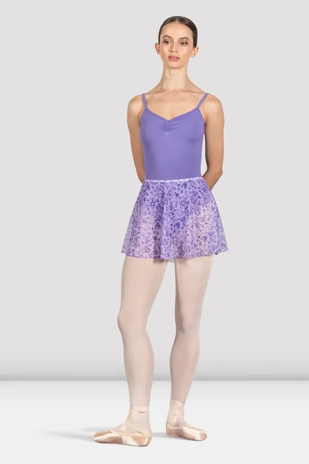 Ladies Floral Printed Skirt Lilac Haze Skirts and Tutus Bloch Adult