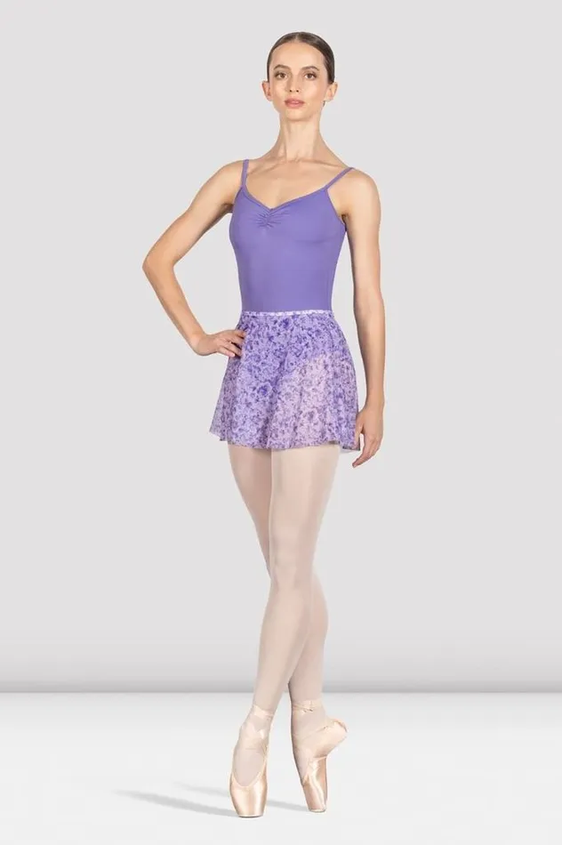 Ladies Floral Printed Skirt Lilac Haze Skirts and Tutus Bloch Adult