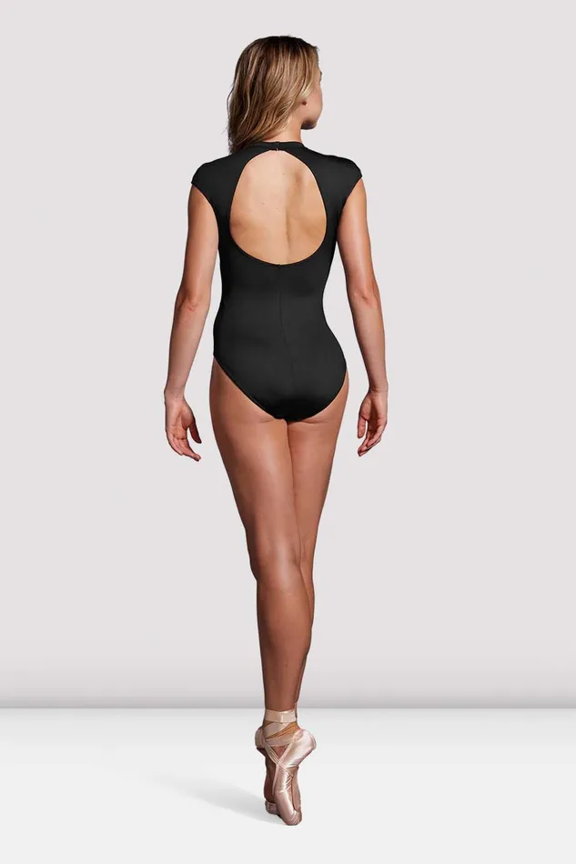 Ladies Mirella Black Label Cap Sleeve Open Back Leotard Black Adult Performance Bloch Ladies Mirella Black Label Cap Sleeve Open Back Leotard Black Adult Performance Bloch