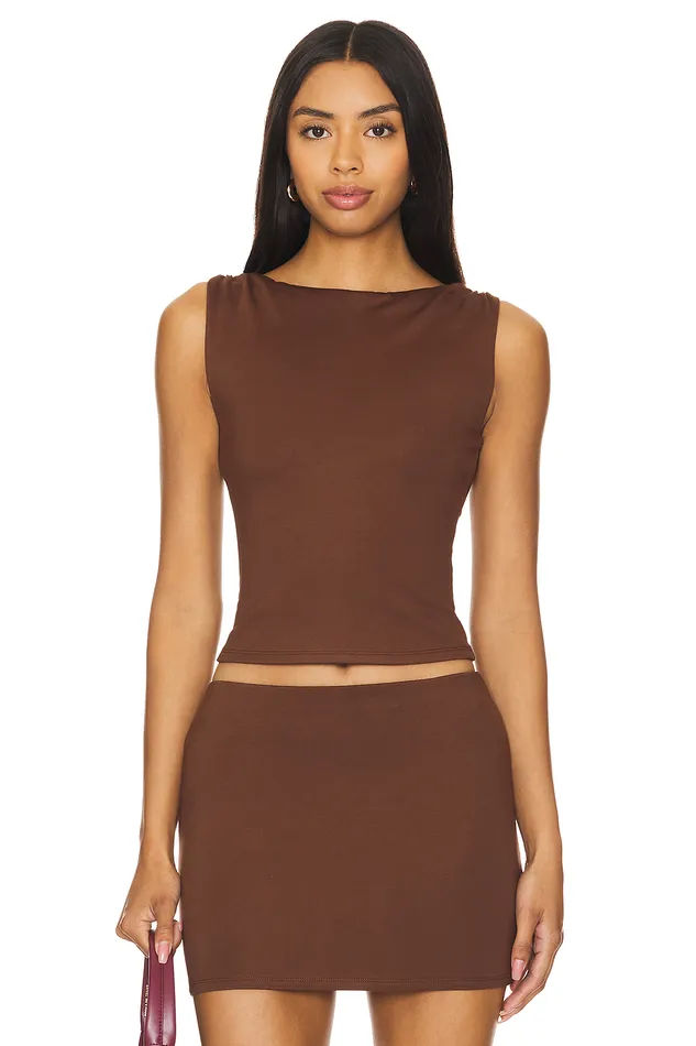 Lainey Top Brown Women Lovers and Friends Tops