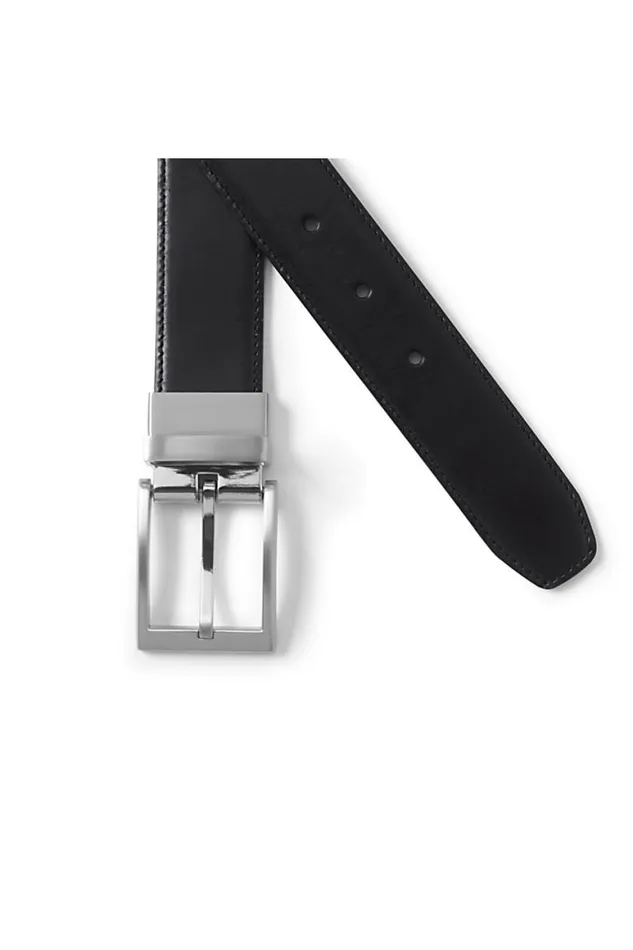 Lands039 End Accessories Men Reversible Belt Black