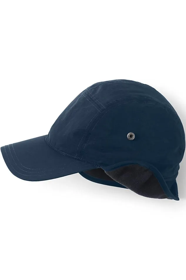 Lands039 End Accessories Men Squall Waterproof Winter Hat Radiant Navy