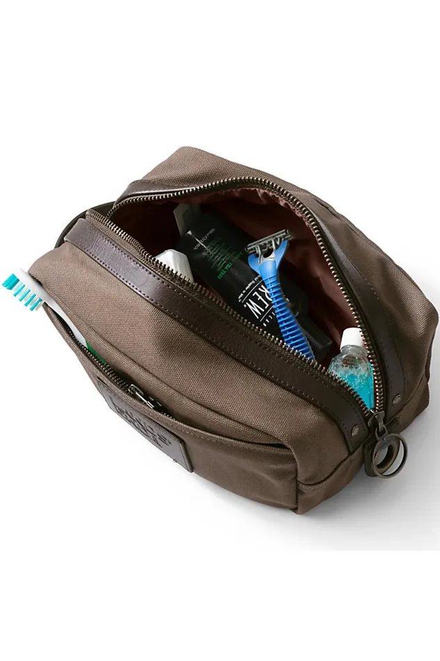 Lands039 End Accessories Men Waxed Canvas Travel Dopp Kit Toiletry Bag Brown Lands039 End Accessories Men Waxed Canvas Travel Dopp Kit Toiletry Bag Brown