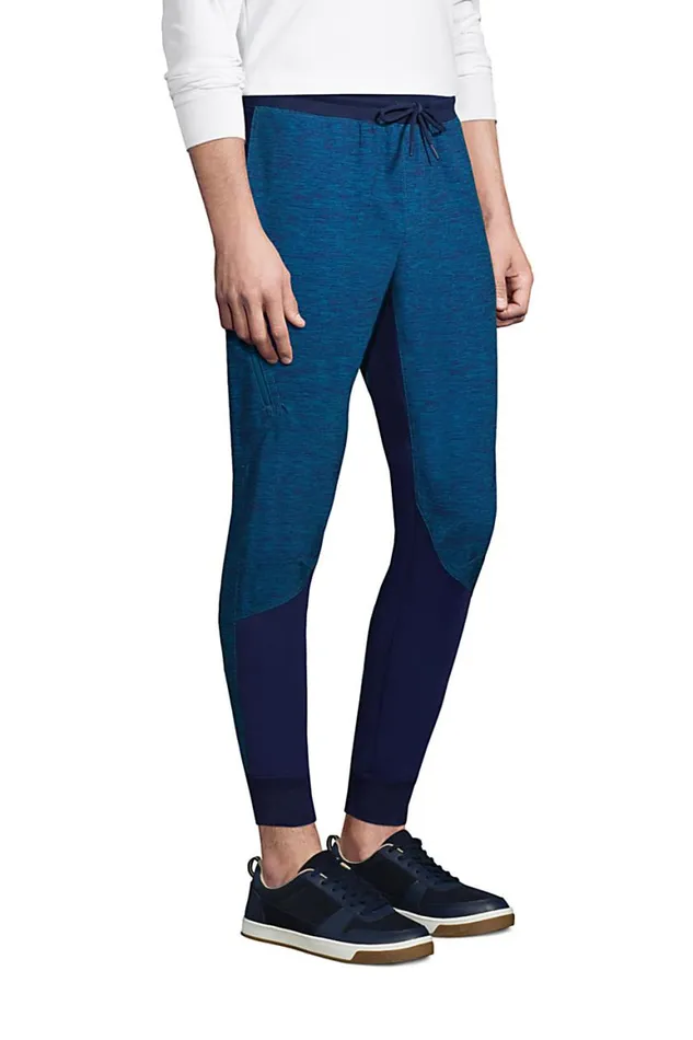 Lands039 End Activewear Men Active Hybrid Pull On Jogger Pants Baltic Teal Space Dye Lands039 End Activewear Men Active Hybrid Pull On Jogger Pants Baltic Teal Space Dye